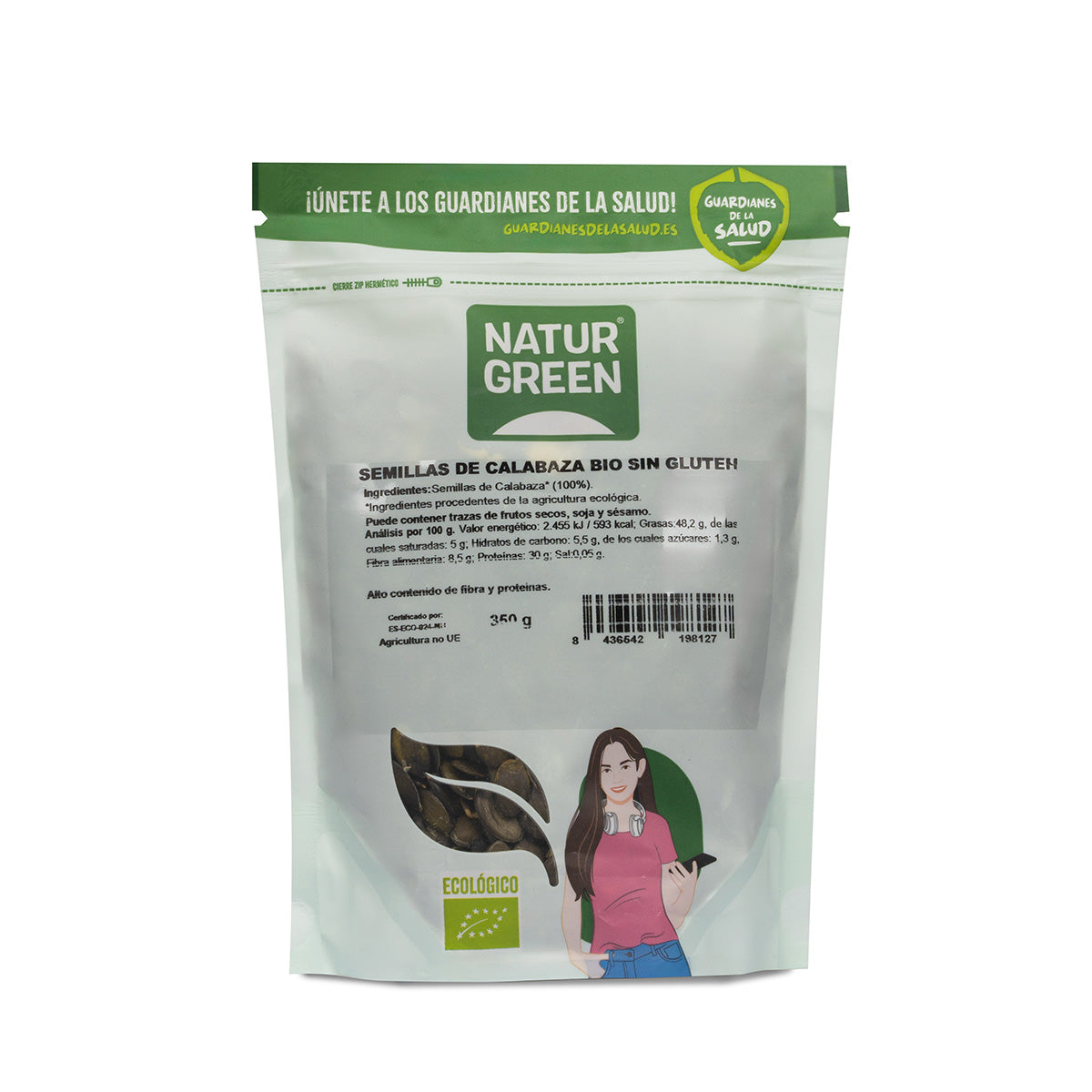 Nasiona dyni ekologiczne Naturgreen 350 g