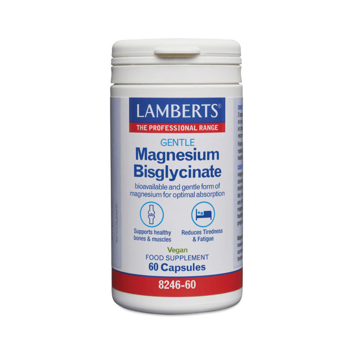 Magnesium Bisglycinate 150 mg, Lamberts, 60 Caps