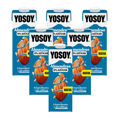 6er-Pack Mandeldrink 0 % Zucker Yosoy 1 l