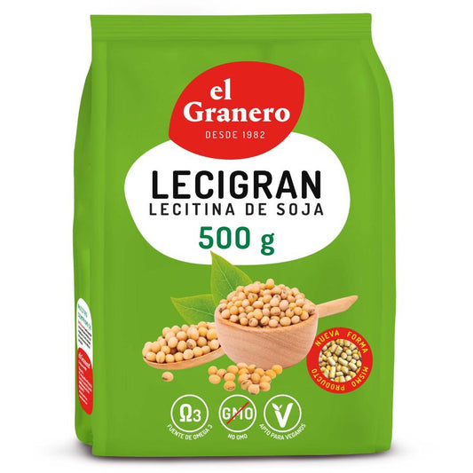 Lecigran Sojalecithine IP niet-GMO, El Granero, 500 g