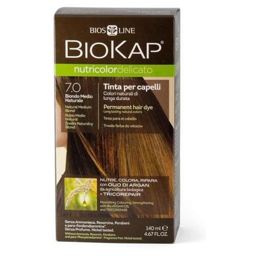 Haarfarbe Mittelblond Natural Delicato Dye 7.00 Biokap 140 ml