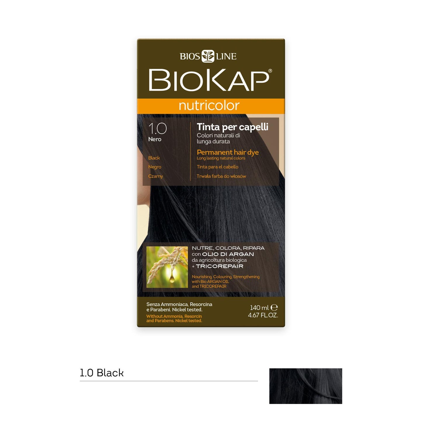 Farba do włosów Dye 1.0 Biokap 140 ml