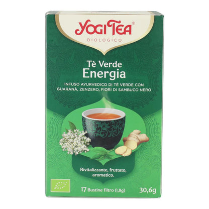 Yogi Tea BIO Tè verde Energia, 17 bustine