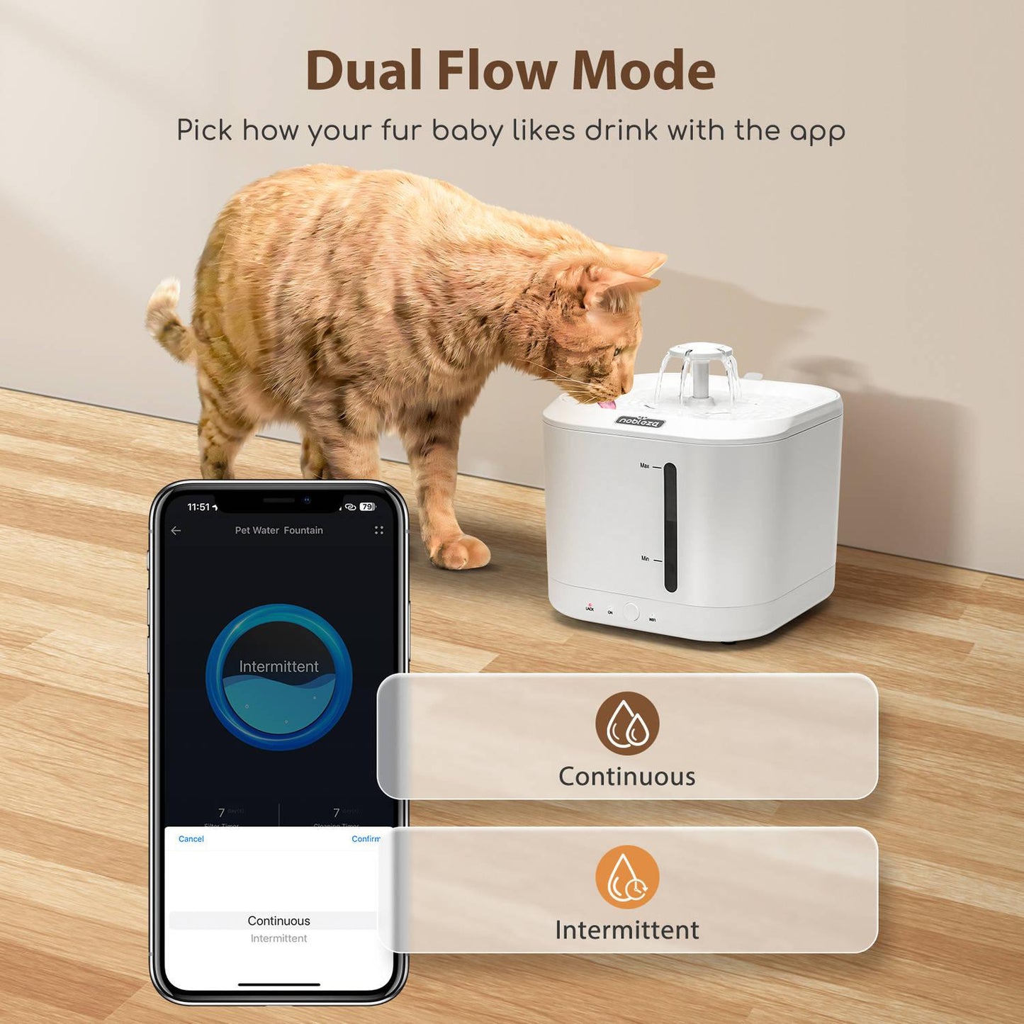 Abreuvoir Smart pour animaux de compagnie Nobleza 2,5 L