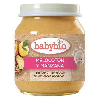 Babybio Pfirsich- und Apfelgläschen 130 g