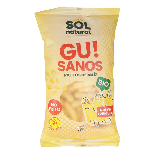 Gu! Sanitos di mais giganti Bio Sol Natural 75 g