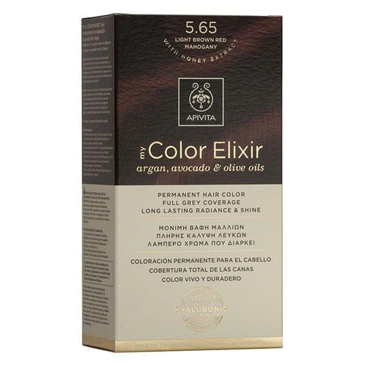 Haarfarbe My Color Elixir N5.65 Hellbraun Mahagoni Apivita