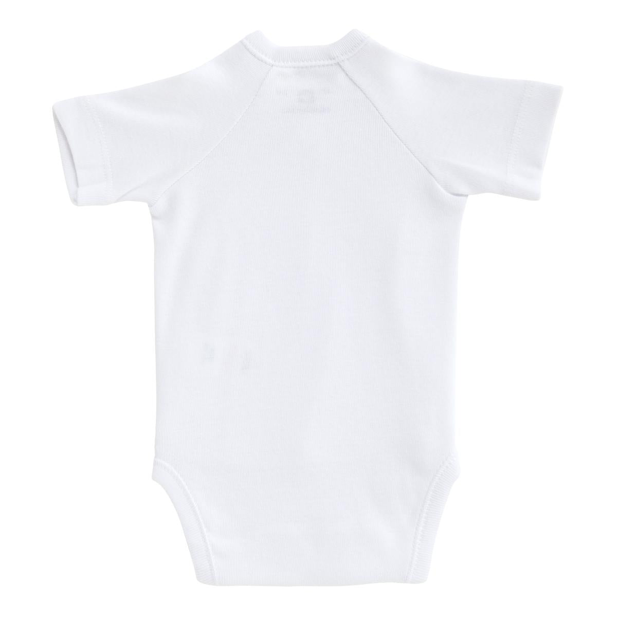 Body dla noworodków z krótkim rękawem, białe Cambrass rozmiar 00