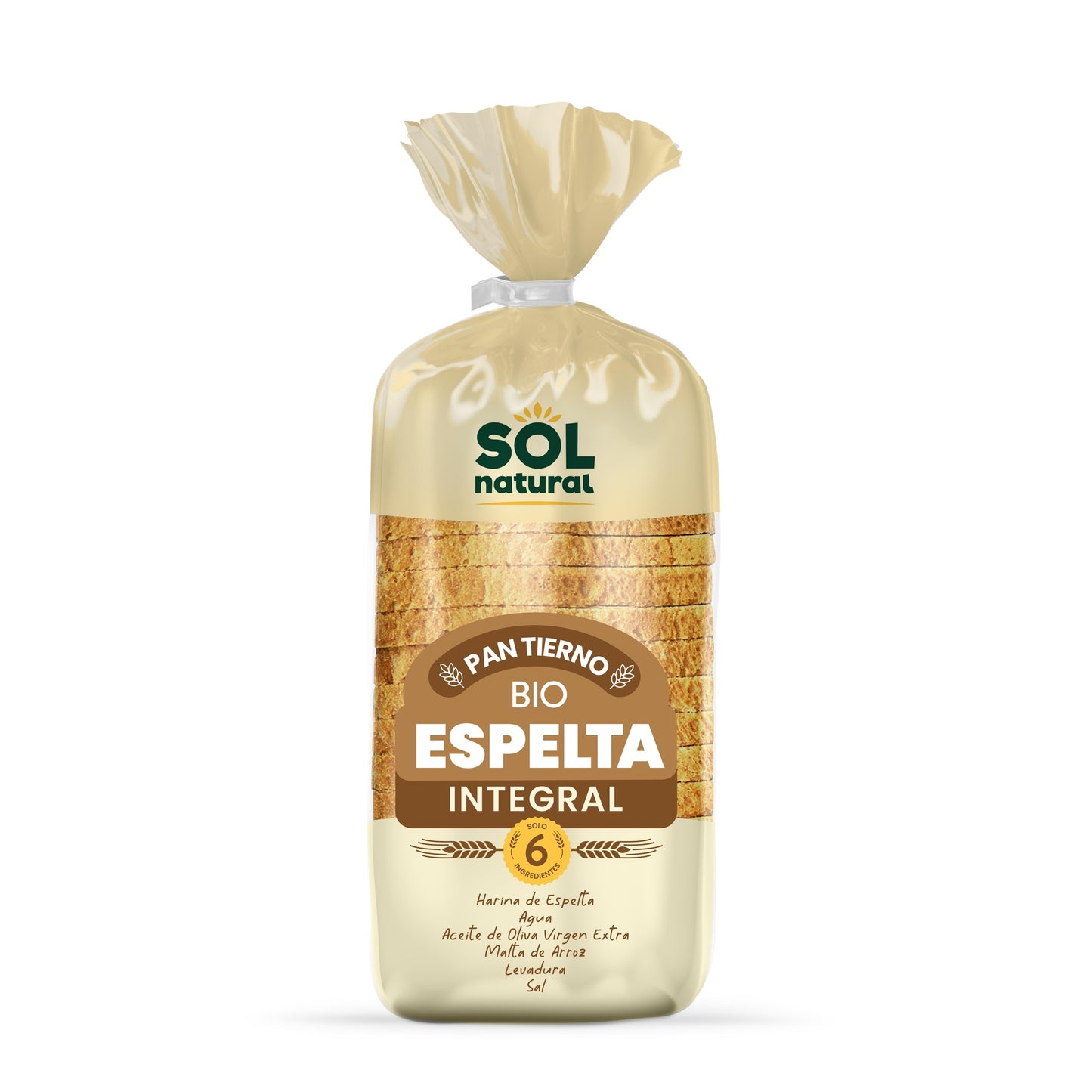 Biologisch volkoren speltbrood Bio Sol Natural 400 g