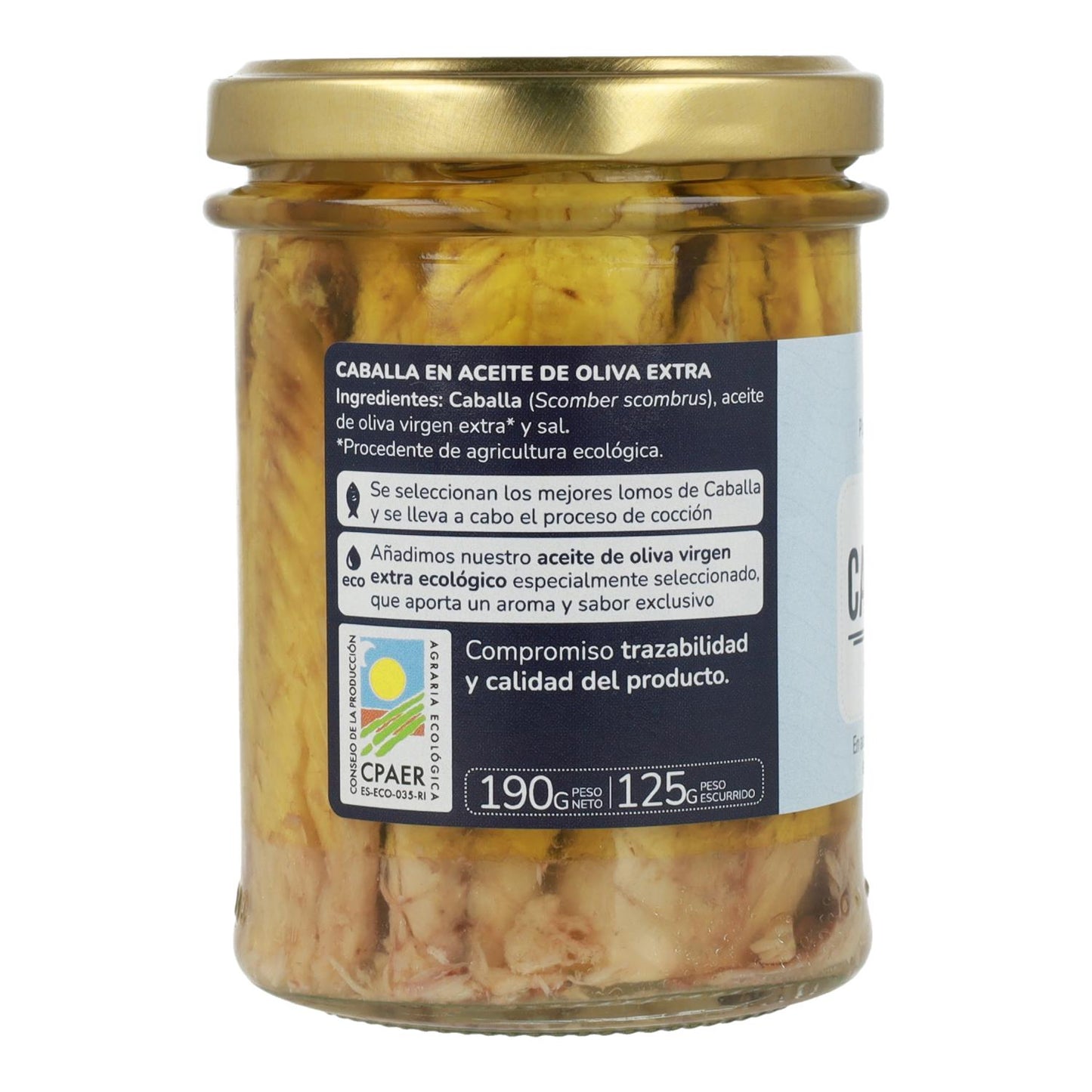 Pack 6x Mackerel in olive oil ECO Planeta Huerto 190 gr