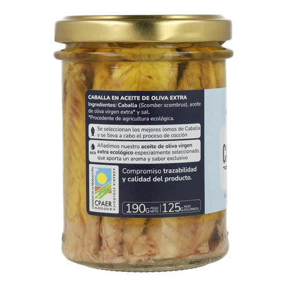 Pack 6x Mackerel in olive oil ECO Planeta Huerto 190 gr
