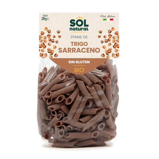 Organic gluten-free buckwheat penne pasta Sol Natural 250 g