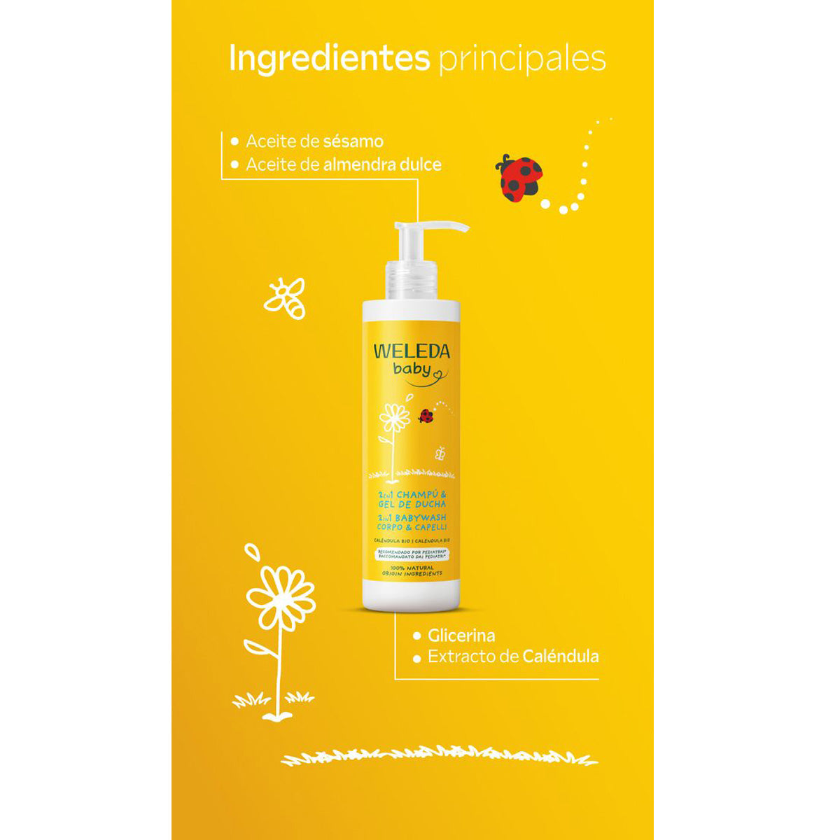 Weleda Calendula Shampoo & Shower Gel 400 ml