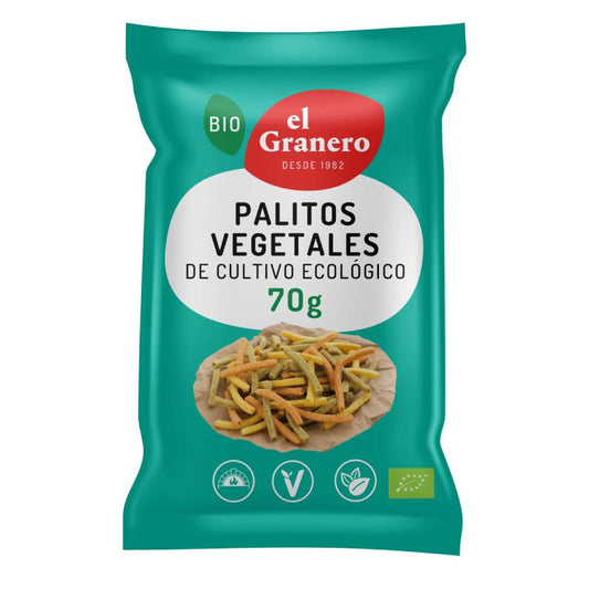 Chips bâtonnets végétaux BIO El Granero 70 g