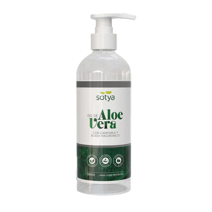 Ekologisk aloe vera-gel Sotya med kamomill och hyaluronsyra 500 ml