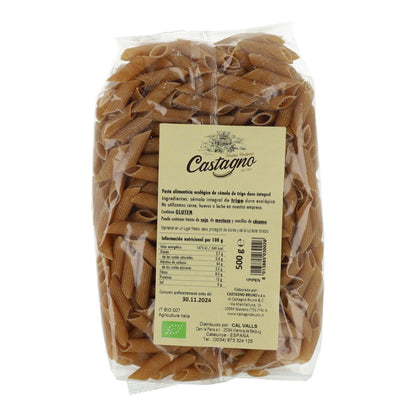 Maccheroni di grano integrale ECO Castagno 500 g