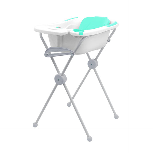 Anatomiczna niebieska wanienka z podstawką Olmitos