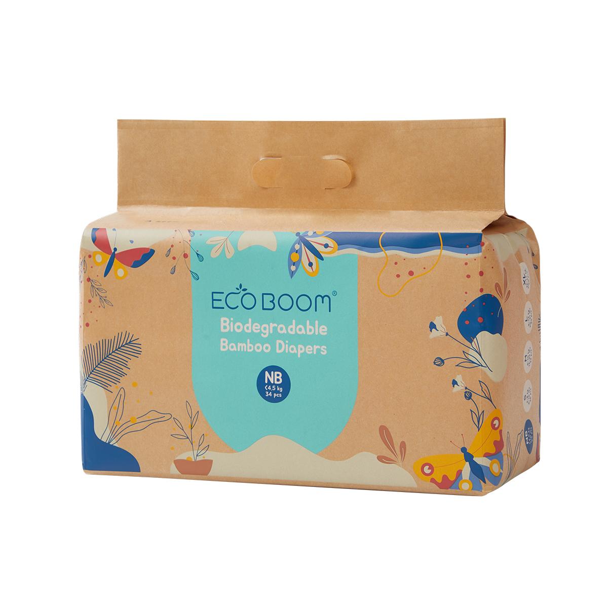 Bambuswindeln Ecoboom T1 34 Stück
