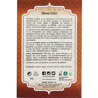 Poudre de henné châtain clair 100 g