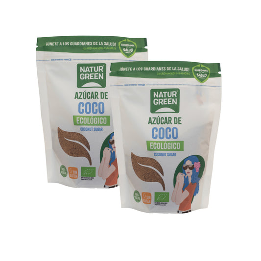 2er-Pack Kokoszucker Naturgreen, 2 Einheiten à 300 g