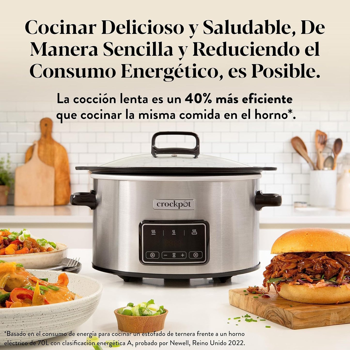 Crockpot Digitale slowcooker Sizzle & Stew 6,5 L CSC112X