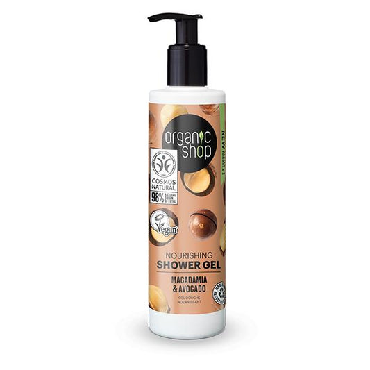 Närande duschgel Macadamia Avokado Organic Shop 280 ml