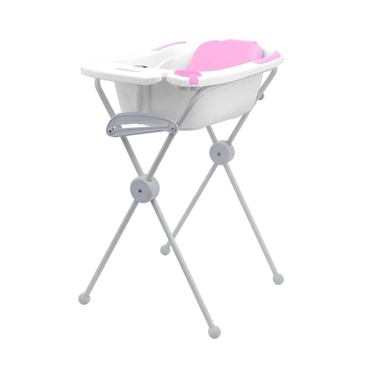 Anatomiczna wanienka różowa z podstawką Olmitos