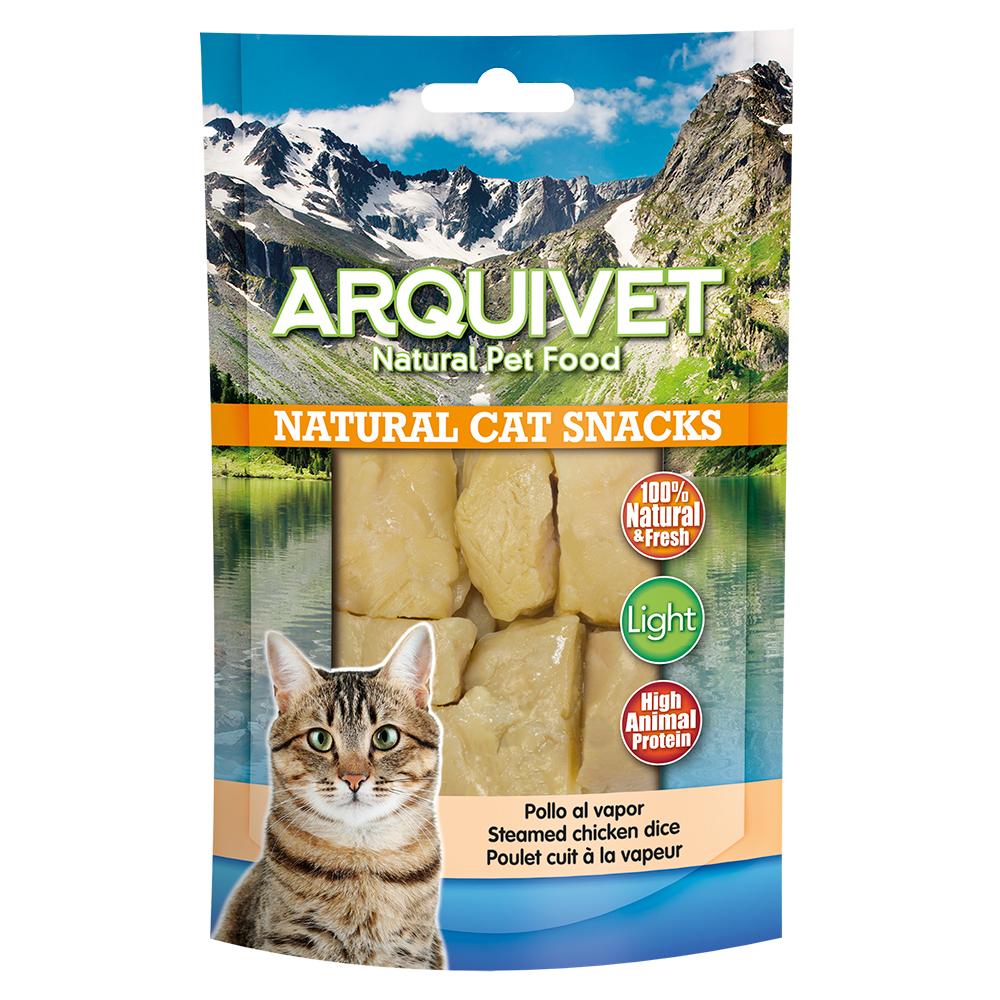 Gestoomde kip Arquivet 50 g Natuurlijke snack voor katten