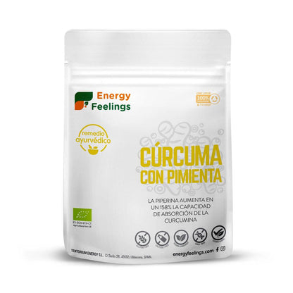 2-pack gurkmeja med svartpeppar i pulverform Eco  Energy Feelings 200 g