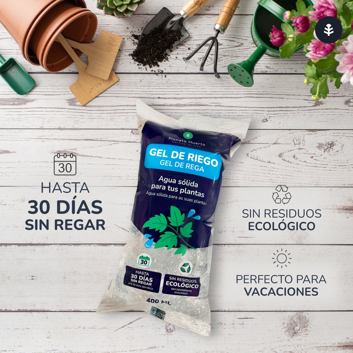 Pack 5 x Gel d'arrosage Planeta Huerto 400 ml