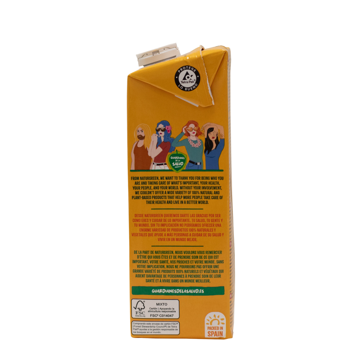 Naturgreen Oat/Oat Vegetable Drink with No Added Sugar and Calcium, 1 litre