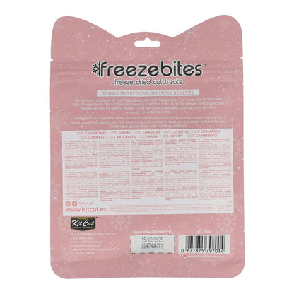 Kit Cat FreezeBites – Garnelen 10 g Natürlicher gefriergetrockneter Snack für Katzen