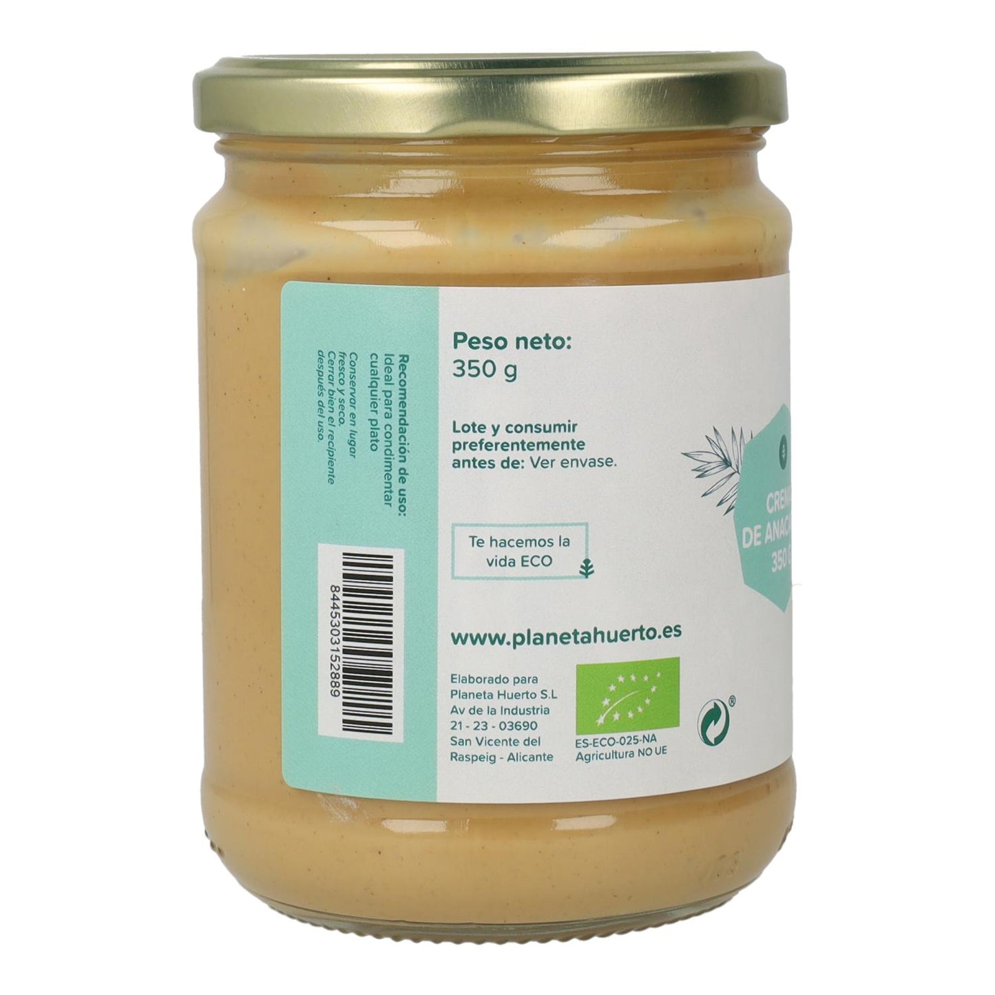 Cashewgrädde ECO Planeta Huerto 350 g