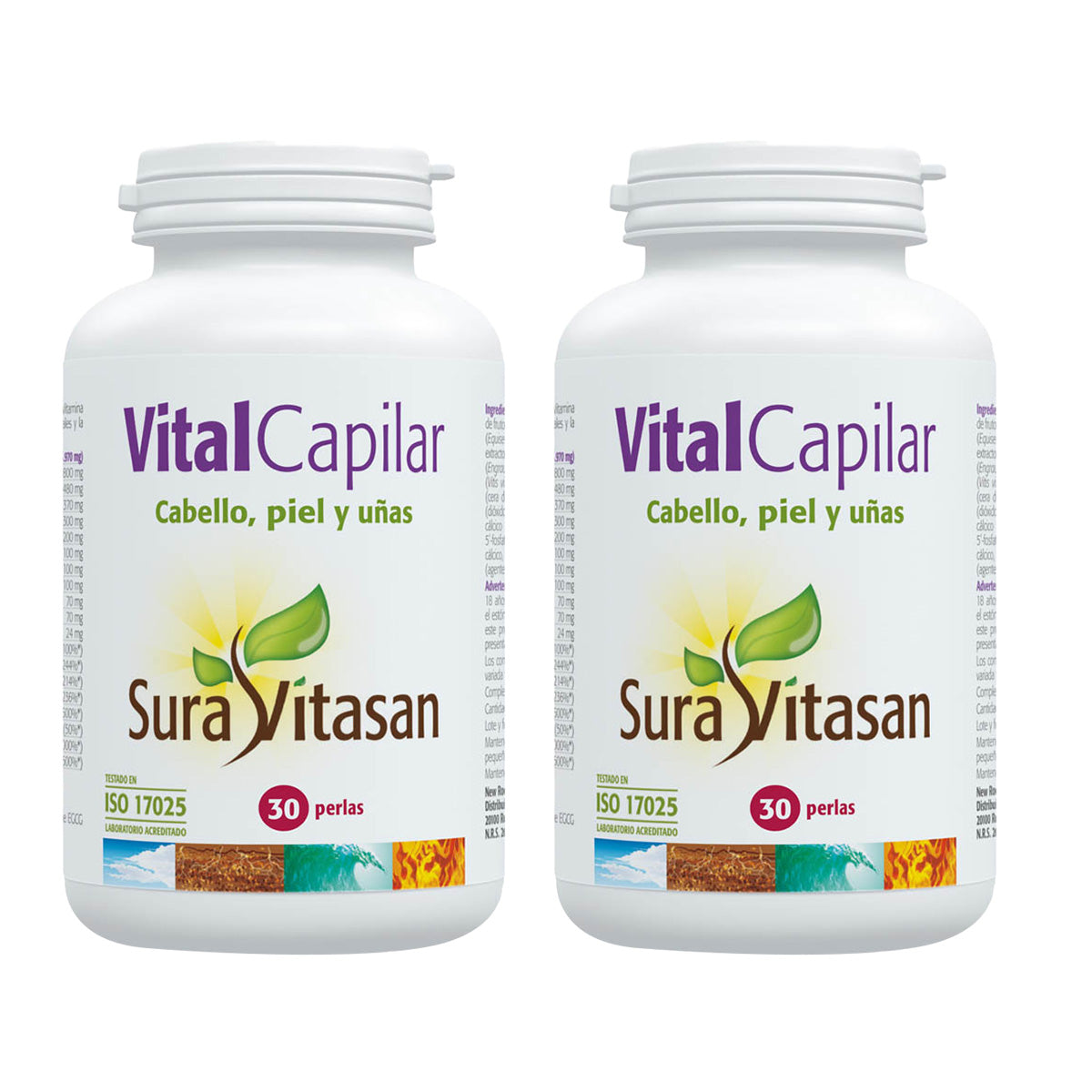 Pack 2x VitalCapilar, Sura Vitasan, 30 Perlas