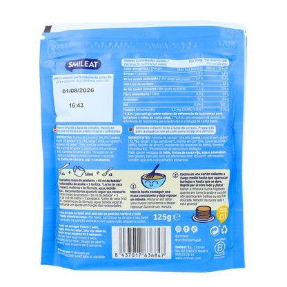 Smileat Organic Wholemeal Oat and Blueberry Pancake Mix 125 g