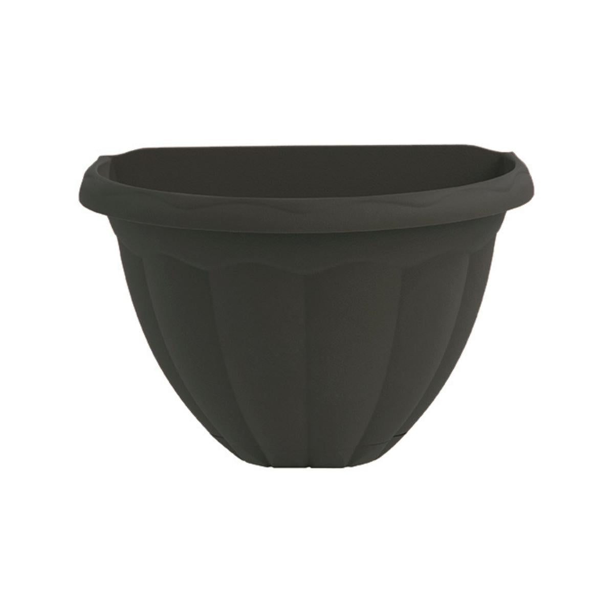 Anthracite-coloured wall pot 30 x 20 x 20