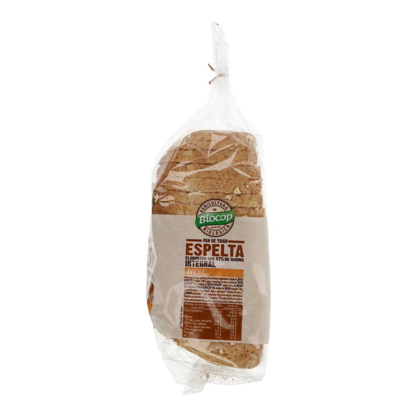 Pane in cassetta integrale di farro e avena BIO Biocop 400 g