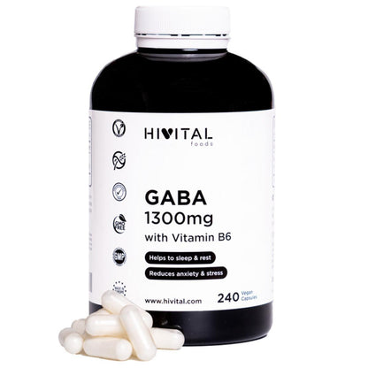 Gaba 1300 mg 240 vegane Kapseln Hivital