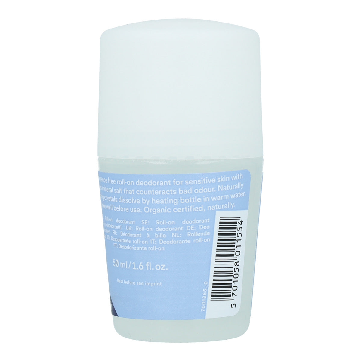 Deodorant roll-on zonder geur Urtekram 50 ml