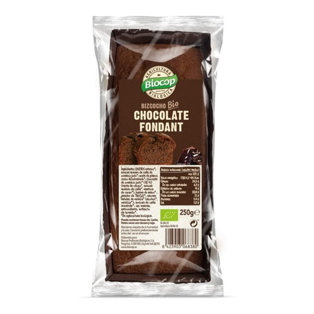 Ciastko czekoladowe Fondant Biocop 250 g