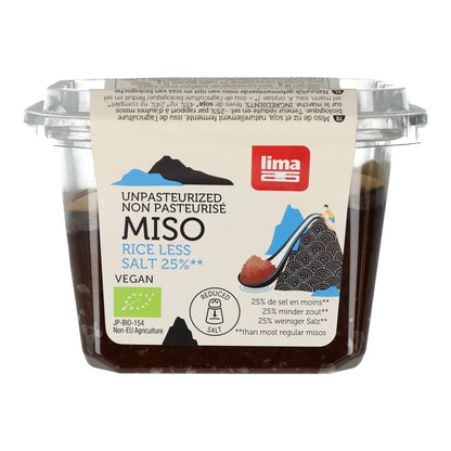 Miso de riz 25 % moins de sel non pasteurisé ECO Lima 300 g