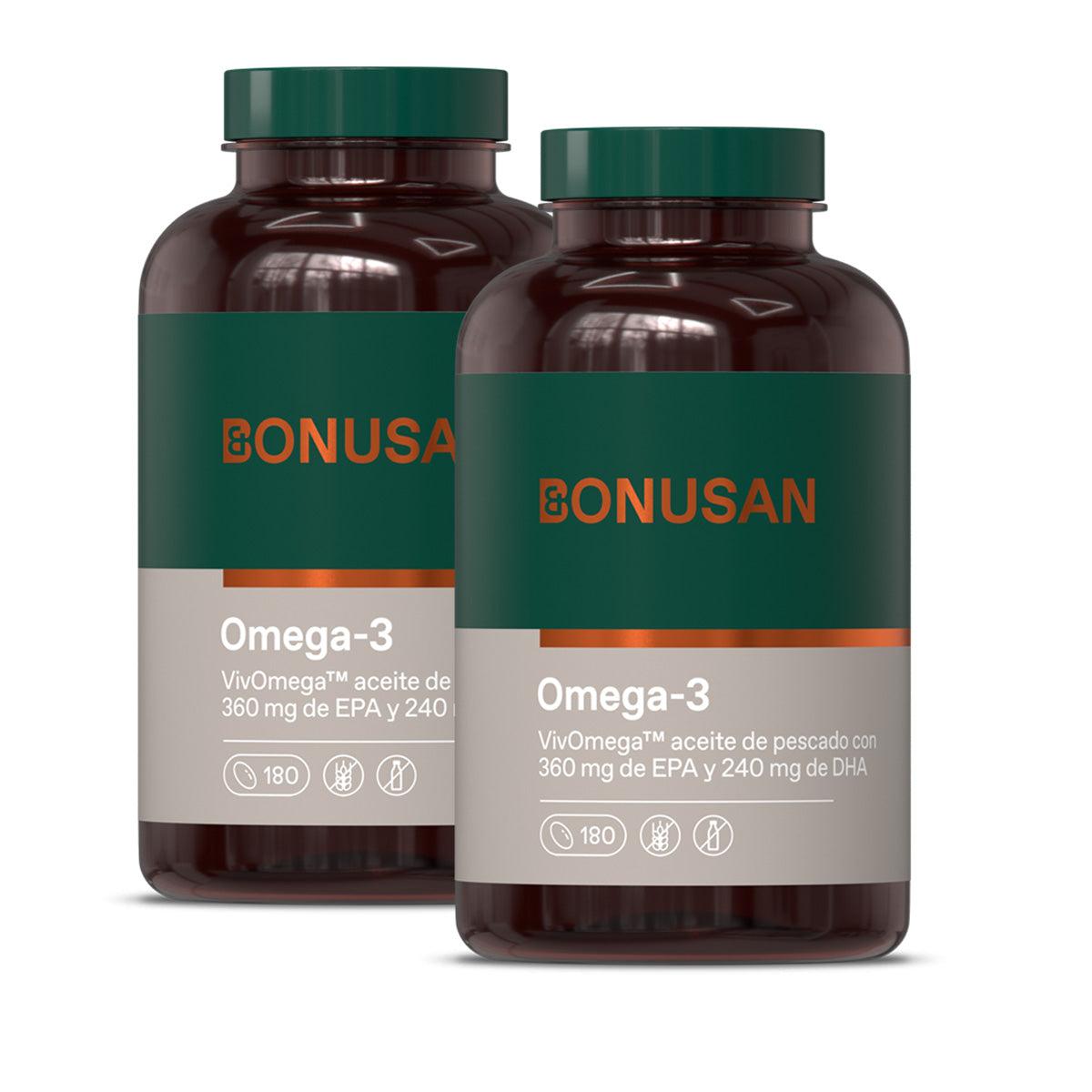 Confezione 2x Omega-3 Bonusan 180 capsule