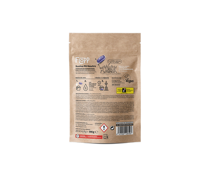 Pack of 2 x ECO pH neutral floor cleaner doypack Flopp 20 capsules