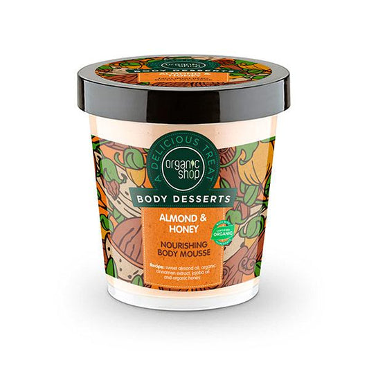 Mousse corporelle nourrissante amande & miel Organic Shop 450 ml