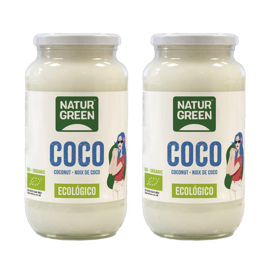 2er-Pack Bio-Kokosfett NaturGreen 800 g