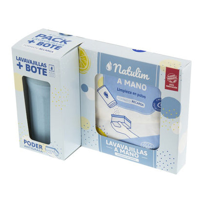 Proszek do ręcznego mycia naczyń Natulim cytrynowy (pojemnik + wkład)