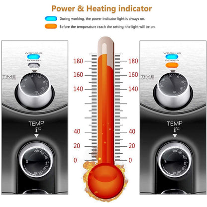 Friteuse à air chaud sans huile 3,2 L 1400 W sans BPA
