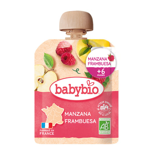 Zakje appel en framboos (vanaf 6 maanden) BabyBio 90 g