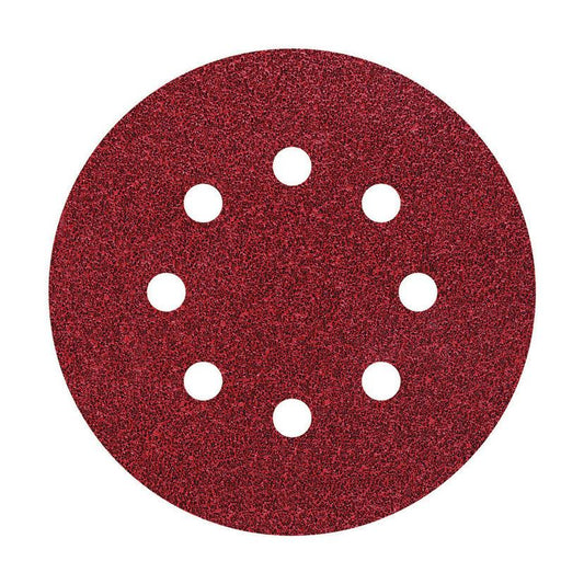 25 självhäftande slipskivor med hål Ø 125 mm Wolfcraft Korn 40