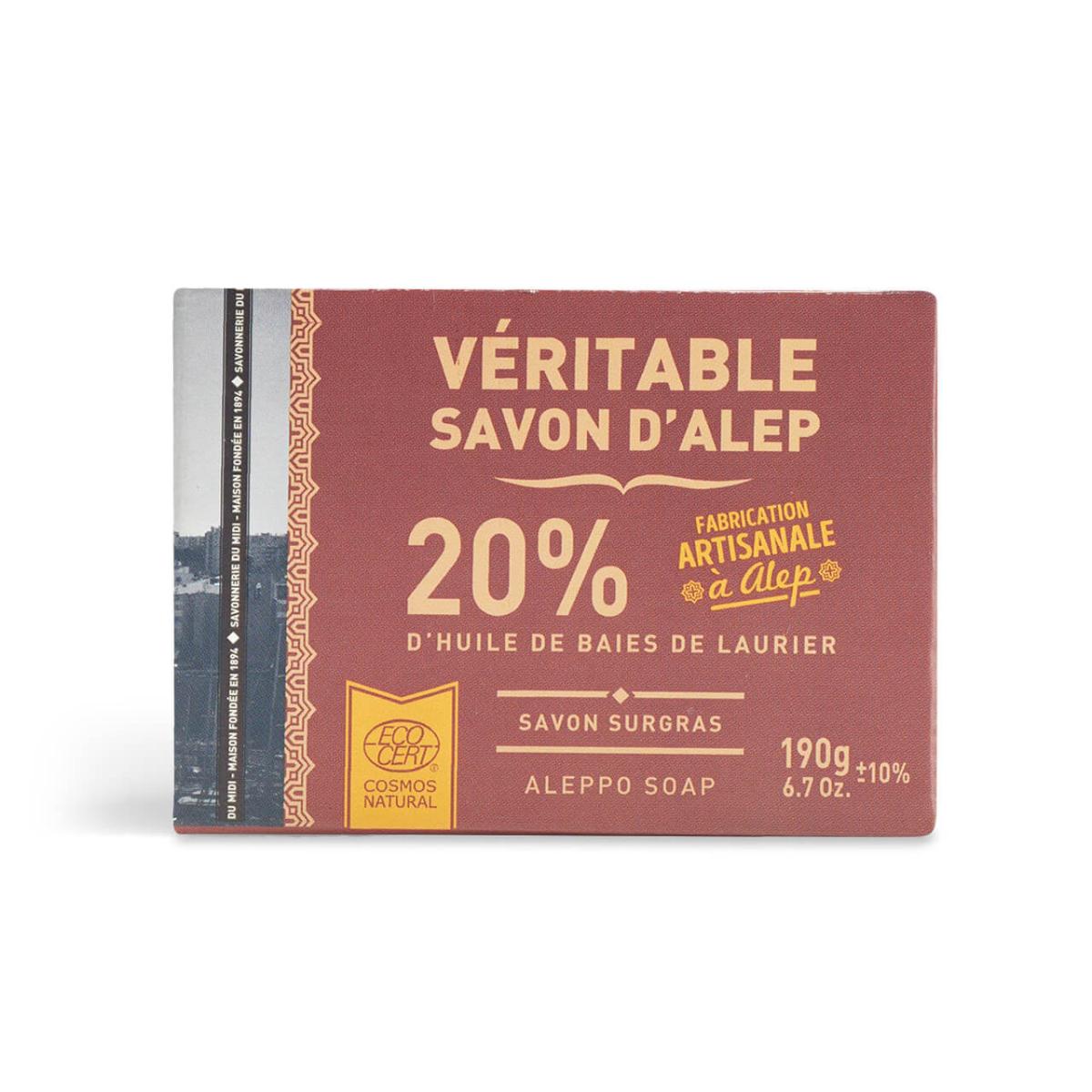 Aleppo soap bar 20% La Corvette 190 g